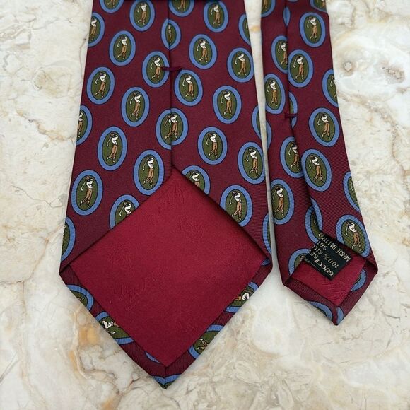 Gucci 100% Silk Golf Printed Tie - Picture 8 of 11